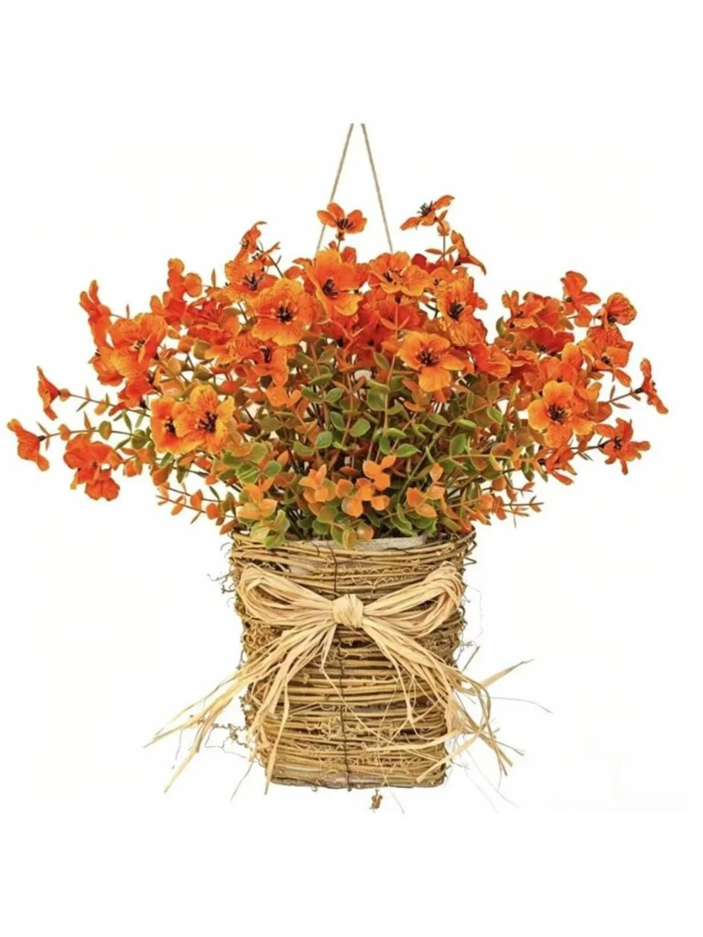 Fall Wreath for Front Door Fall Decoration for Home Artificial Fall Hanging